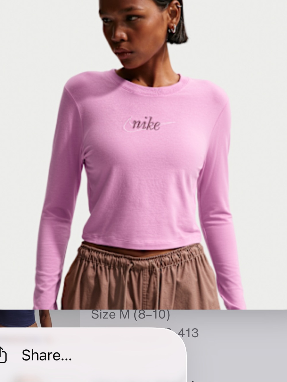 Pink Nike two piece set
